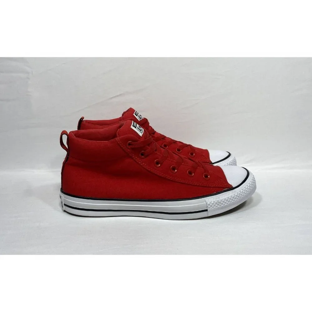 Converse Chuck Taylor All Star Red Street Mid Sneakers Shoes 157540F Men’s 10.5